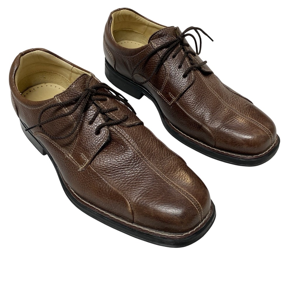 Belvedere Bay Bridge Oxford Mens 10 EEE Brown Leather Comfort Dress Shoes